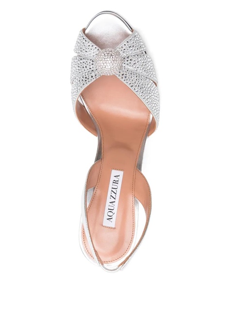 Aquazzura 105mm Italian Flirt sandals - Silver - zdjęcie produktu nr 2