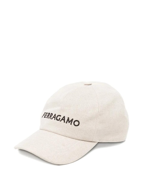 Ferragamo embroidered-logo baseball cap - Neutrals - zdjęcie produktu nr 1