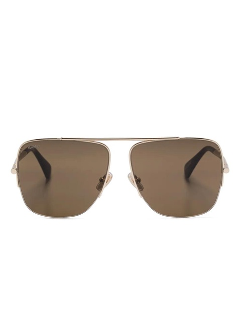 Max Mara Eyewear MM0121 sunglasses - Gold - zdjęcie produktu nr 1