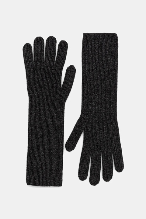 Marc O'Polo rękawiczki wełniane damskie kolor szary 509517904017 - zdjęcie produktu nr 1