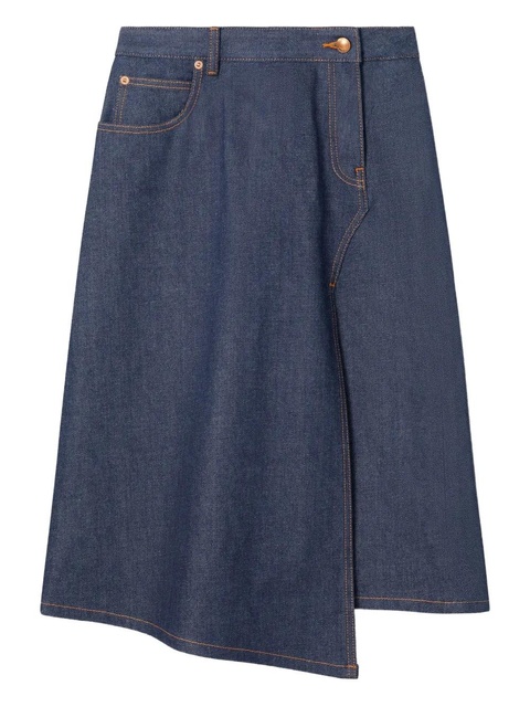 Tory Burch asymmetric denim skirt - Blue - zdjęcie produktu nr 1