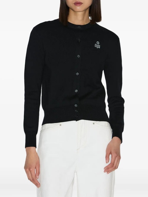 MARANT ÉTOILE Mona embroidered cardigan - Black - zdjęcie produktu nr 2