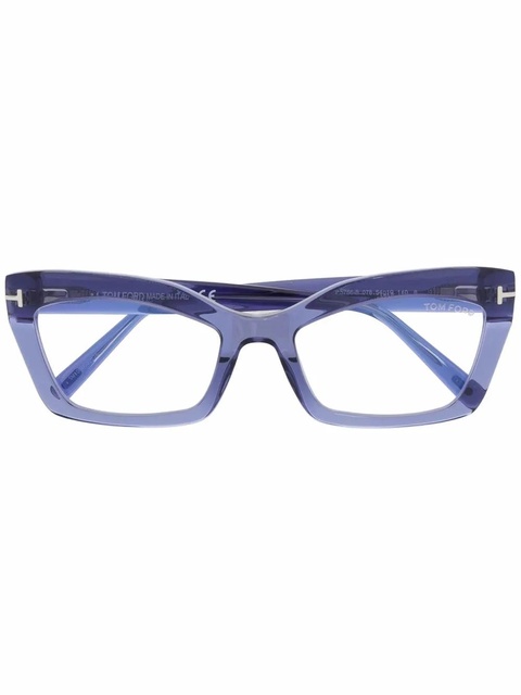 TOM FORD Eyewear cat-eye frame glasses - Blue - zdjęcie produktu nr 1