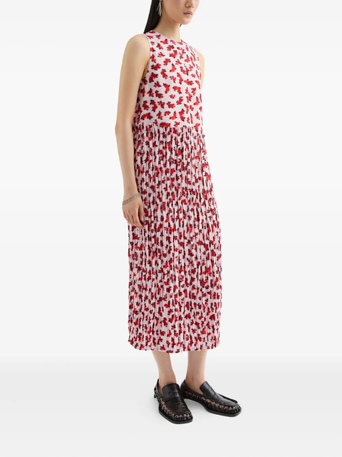 Jil Sander floral-print midi dress - Pink - zdjęcie produktu nr 2