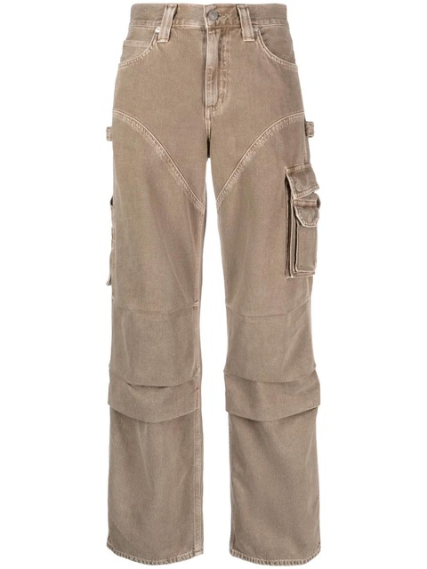 AGOLDE Nera mid-rise wide-leg jeans - Neutrals - zdjęcie produktu nr 1