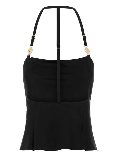 Marine Serre satin top - Black - zdjęcie produktu nr 2