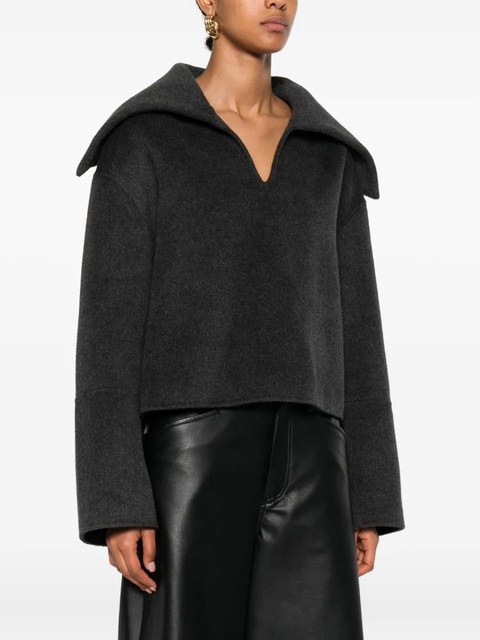 Nanushka oversize-collar sweater - Grey - zdjęcie produktu nr 2