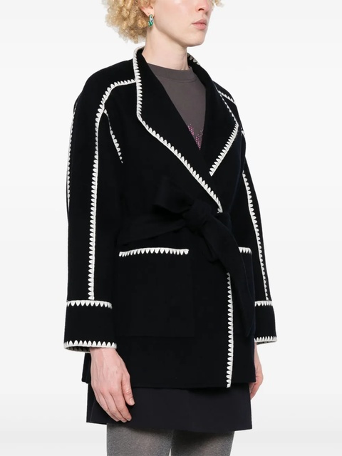 Maje double-faced coat - Blue - zdjęcie produktu nr 1