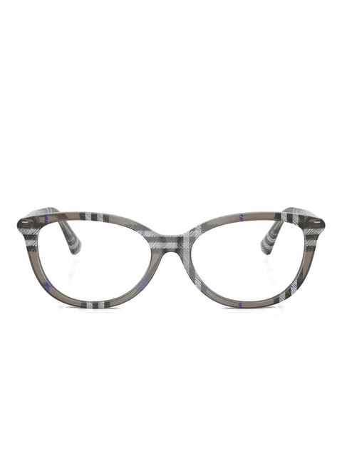 Burberry Eyewear check-pattern frames - Grey - zdjęcie produktu nr 1