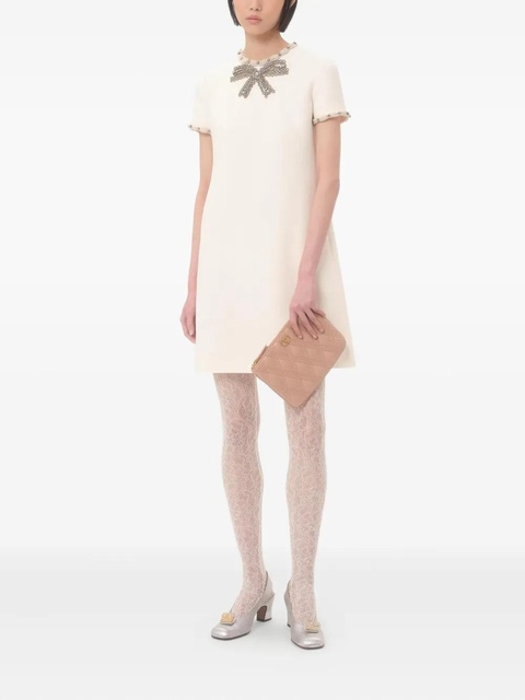 Valentino Garavani Quiltie 67 leather clutch bag - Pink - zdjęcie produktu nr 2