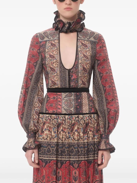 Valentino Garavani Voyage Imaginaire-print shirt - Red - zdjęcie produktu nr 2