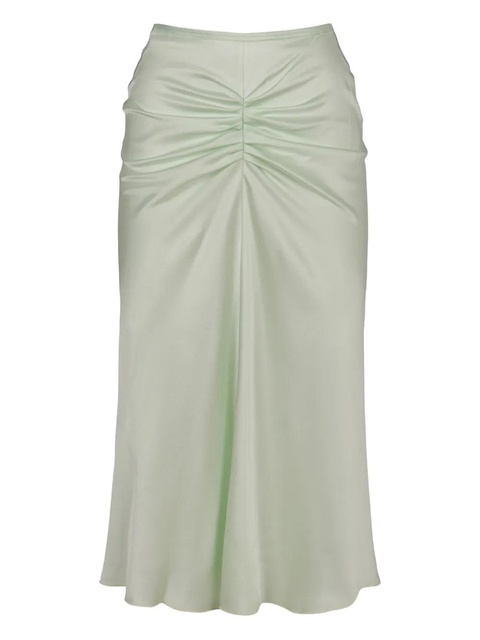 Victoria Beckham gathering midi skirt - Green - zdjęcie produktu nr 1