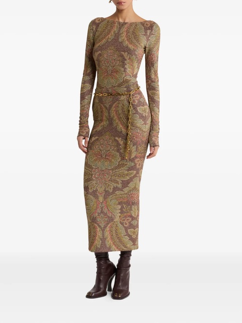 ETRO paisley glitter top - Brown - zdjęcie produktu nr 1