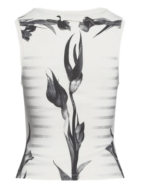 Jean Paul Gaultier floral-print top - White - zdjęcie produktu nr 1