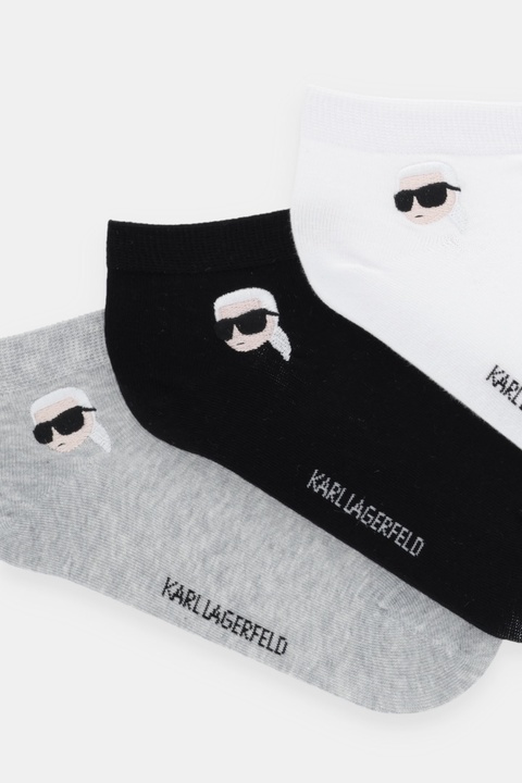 Karl Lagerfeld skarpetki 3-pack kolor biały A4W47036 - zdjęcie produktu nr 2