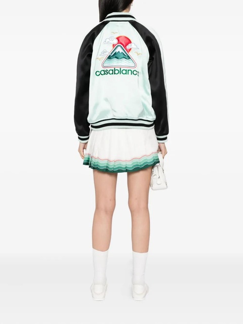 Casablanca logo-embroidered jacket - Green - zdjęcie produktu nr 1