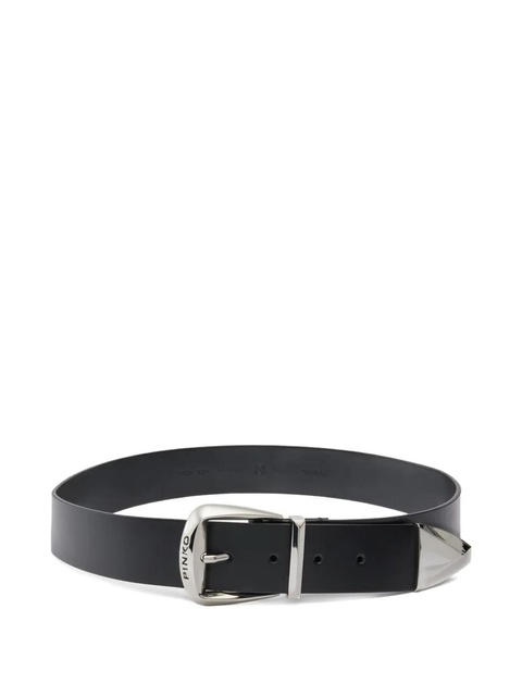 PINKO Nazca logo-buckle belt - Black - zdjęcie produktu nr 1