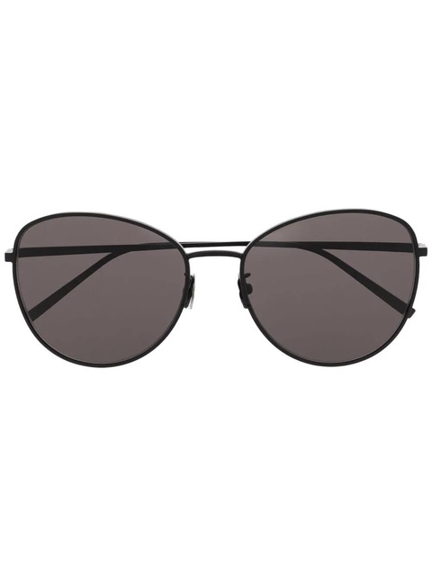 Saint Laurent Eyewear rounded cat-eye sunglasses - Black - zdjęcie produktu nr 1