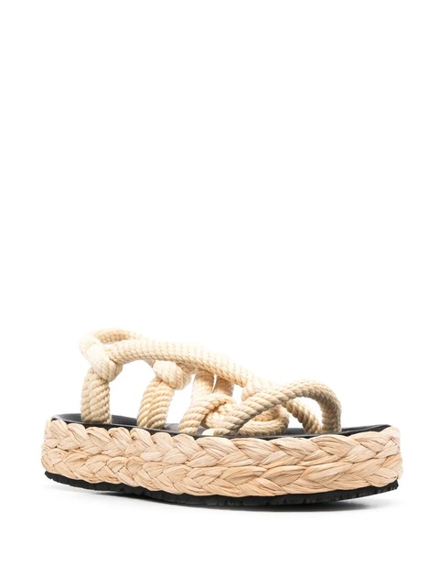 ISABEL MARANT rope-strap platform sandals - Neutrals - zdjęcie produktu nr 2