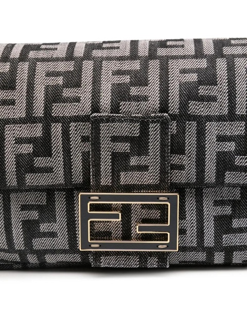 FENDI Baguette logo tote bag - Black - zdjęcie produktu nr 2