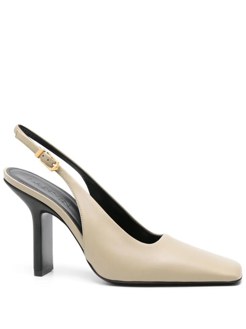 Lanvin 95mm Mesure slingback pumps - Green - zdjęcie produktu nr 1