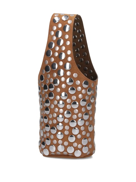 KHAITE Livia studded suede bucket bag - Brown - zdjęcie produktu nr 2