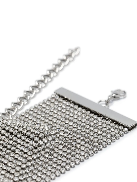 Rabanne crystal-embellished bracelet - Silver - zdjęcie produktu nr 1