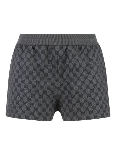 Gucci all over GG print elastic-waist shorts - Grey - zdjęcie produktu nr 1
