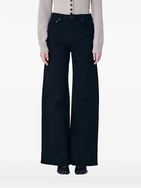 KHAITE five-pocket wide-leg jeans - Black - zdjęcie produktu nr 1