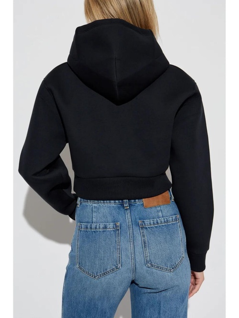 Victoria Beckham cropped hoodie - Black - zdjęcie produktu nr 2