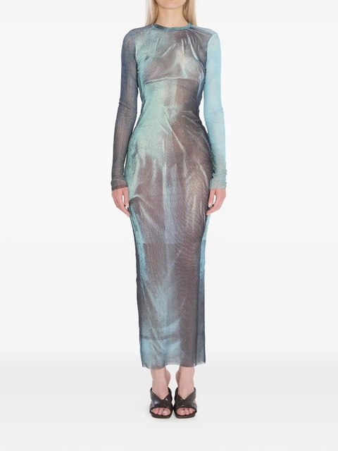 Jean Paul Gaultier water-print maxi dress - Blue - zdjęcie produktu nr 1