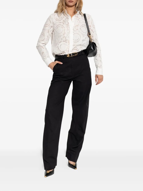 Versace Medusa-button panel trousers - Black - zdjęcie produktu nr 2