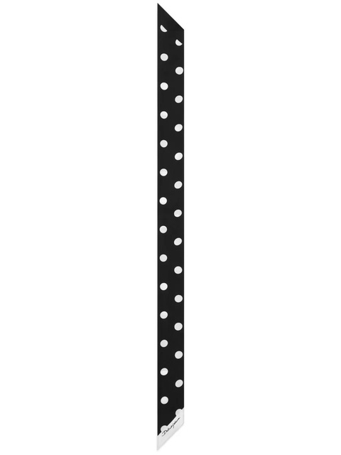 Dolce & Gabbana polka dot-print silk headscarf - Black - zdjęcie produktu nr 1