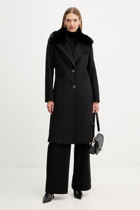 Guess spodnie JAYNE damskie kolor czarny proste high waist W5BB32 W2600 - zdjęcie produktu nr 2