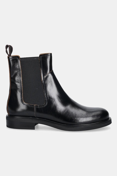 Vagabond Shoemakers sztyblety skórzane FREYA damskie kolor czarny na płaskim obcasie 6006-199-20 - zdjęcie produktu nr 2