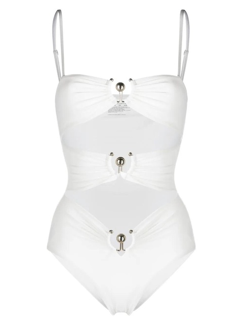 Christopher Esber square neck cut-out swimsuit - White - zdjęcie produktu nr 1