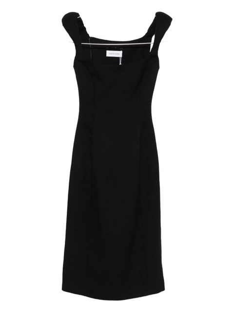 Marine Serre virgin wool sleeveless dress - Black - zdjęcie produktu nr 1