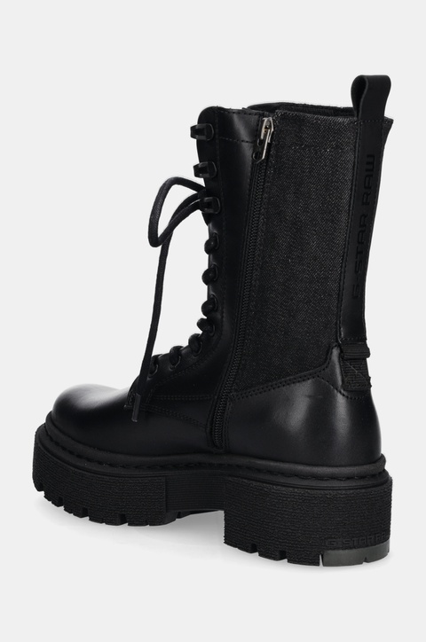 G-Star workery skórzane Kafey damskie kolor czarny na platformie GR552025AW - zdjęcie produktu nr 2