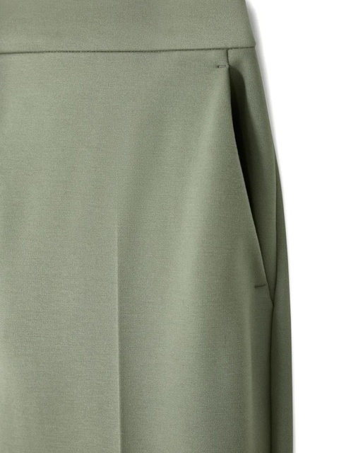 Max Mara pressed-pleat detail trousers - Green - zdjęcie produktu nr 2
