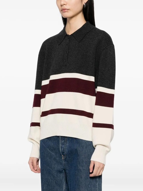 Róhe striped polo top - Grey - zdjęcie produktu nr 2