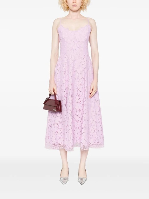Simkhai floral-lace midi dress - Pink - zdjęcie produktu nr 2