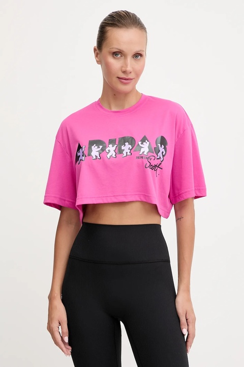 adidas Performance t-shirt treningowy PRIDE damski kolor różowy JL7612 - zdjęcie produktu nr 1