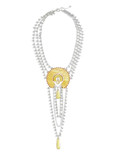 Tory Burch layered necklace - Silver - zdjęcie produktu nr 1