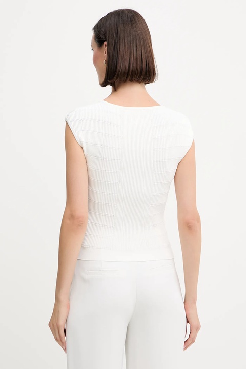 Guess top EVANGELINE damska kolor biały gładka W5YR12 Z0130 - zdjęcie produktu nr 2