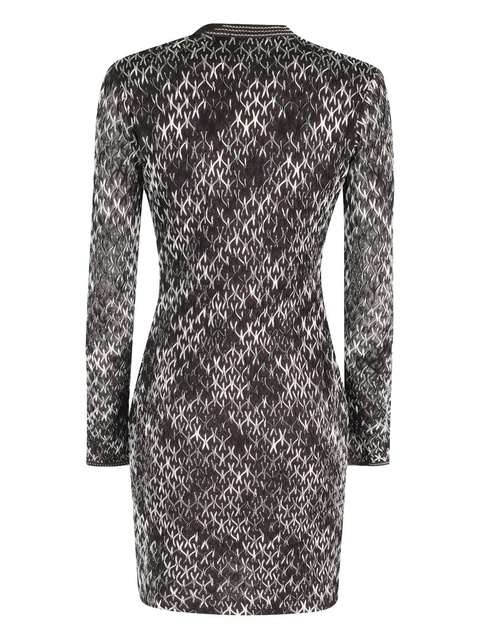 Missoni V-neck patterned midi dress - Brown - zdjęcie produktu nr 2