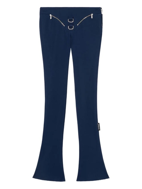 Off-White zip heavy jersey trousers - Blue - zdjęcie produktu nr 1