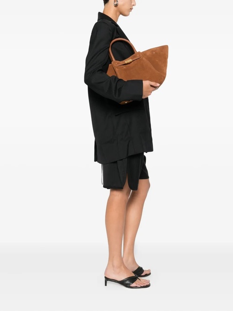 DeMellier Midi New York suede tote bag - Brown - zdjęcie produktu nr 1