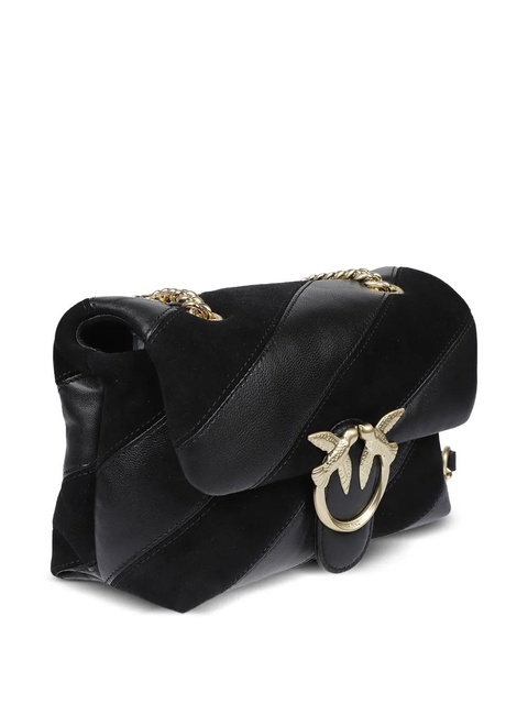 PINKO Galleria Love quilted-leather chain crossbody bag - Black - zdjęcie produktu nr 1