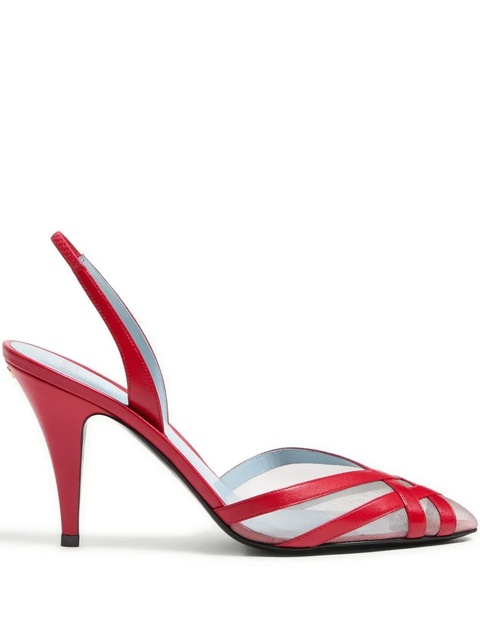 Valentino Garavani 90mm Impudance slingback pumps - Red - zdjęcie produktu nr 1