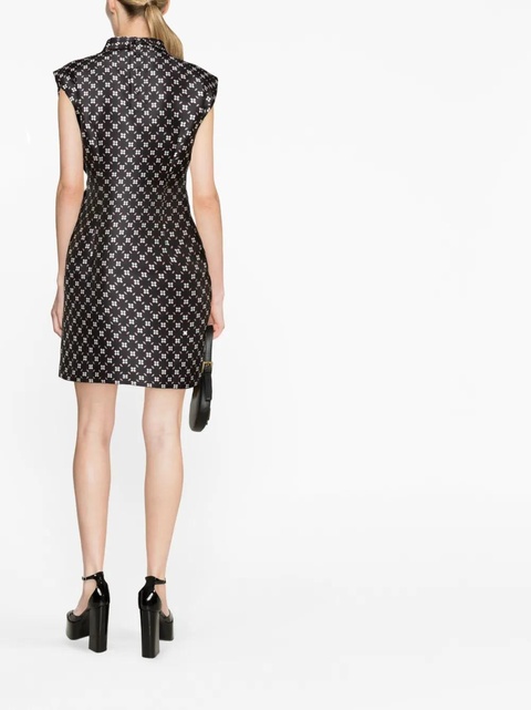 Lanvin floral-print satin minidress - Black - zdjęcie produktu nr 2